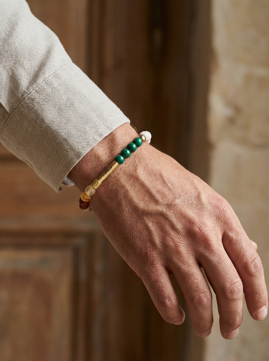 Gemini Crystal Bracelet with Manifestation Lock