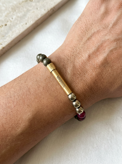 Ruling Number 8 Crystal Bracelet with Manifestation Lock