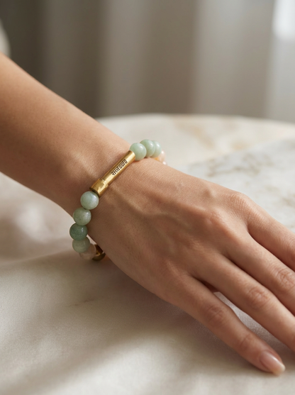 Debt Clear Crystal Bracelet with Manifestation Lock