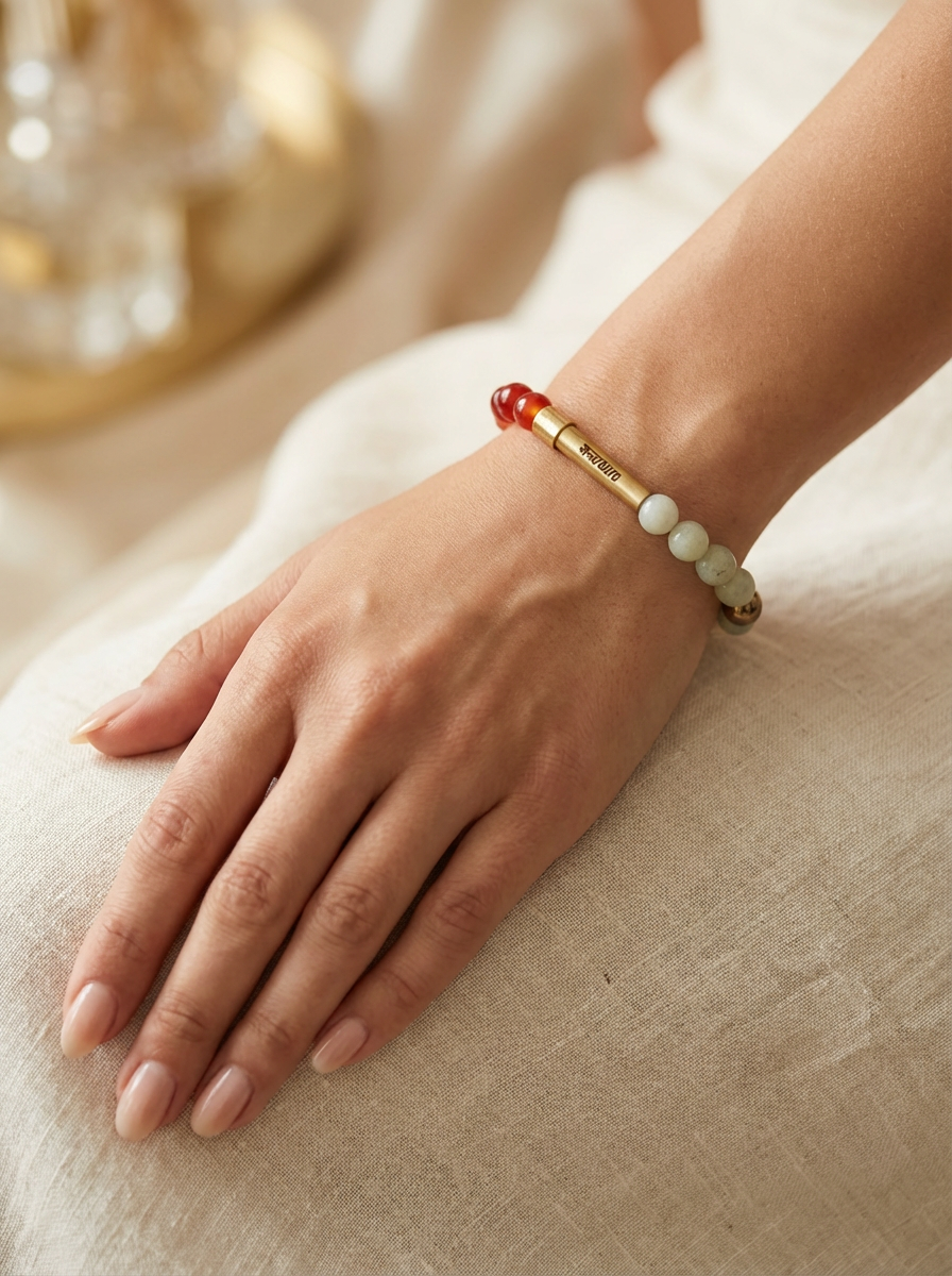 Fitness Freak Crystal Bracelet with Manifestation Lock