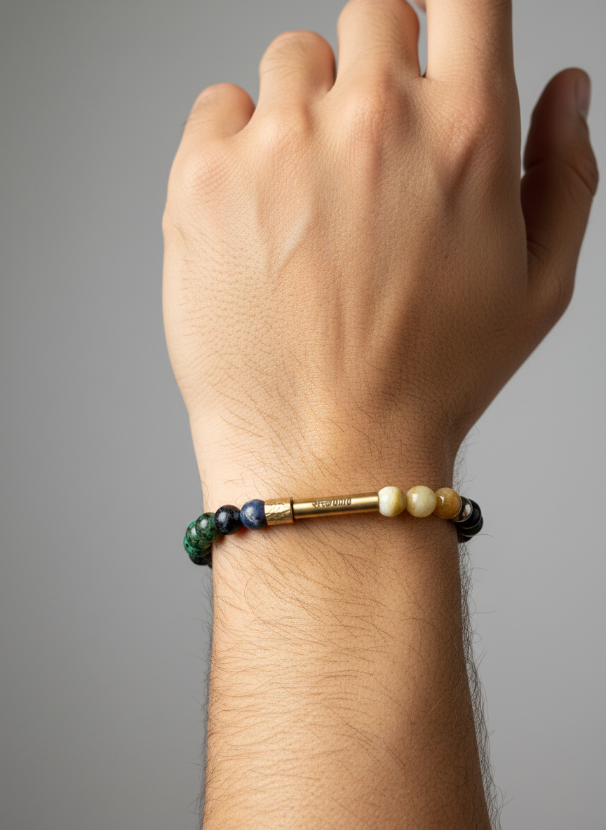 Aquarius Crystal Bracelet with Manifestation Lock