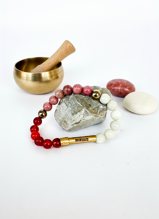 PCOD & Pregnancy Balance Crystal Bracelet with Manifestation Lock