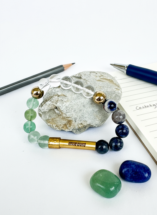 Study Success Pro Crystal Bracelet with Manifestation Lock