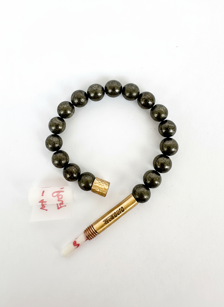 Pyrite Crystal Bracelet with Manifestation Lock