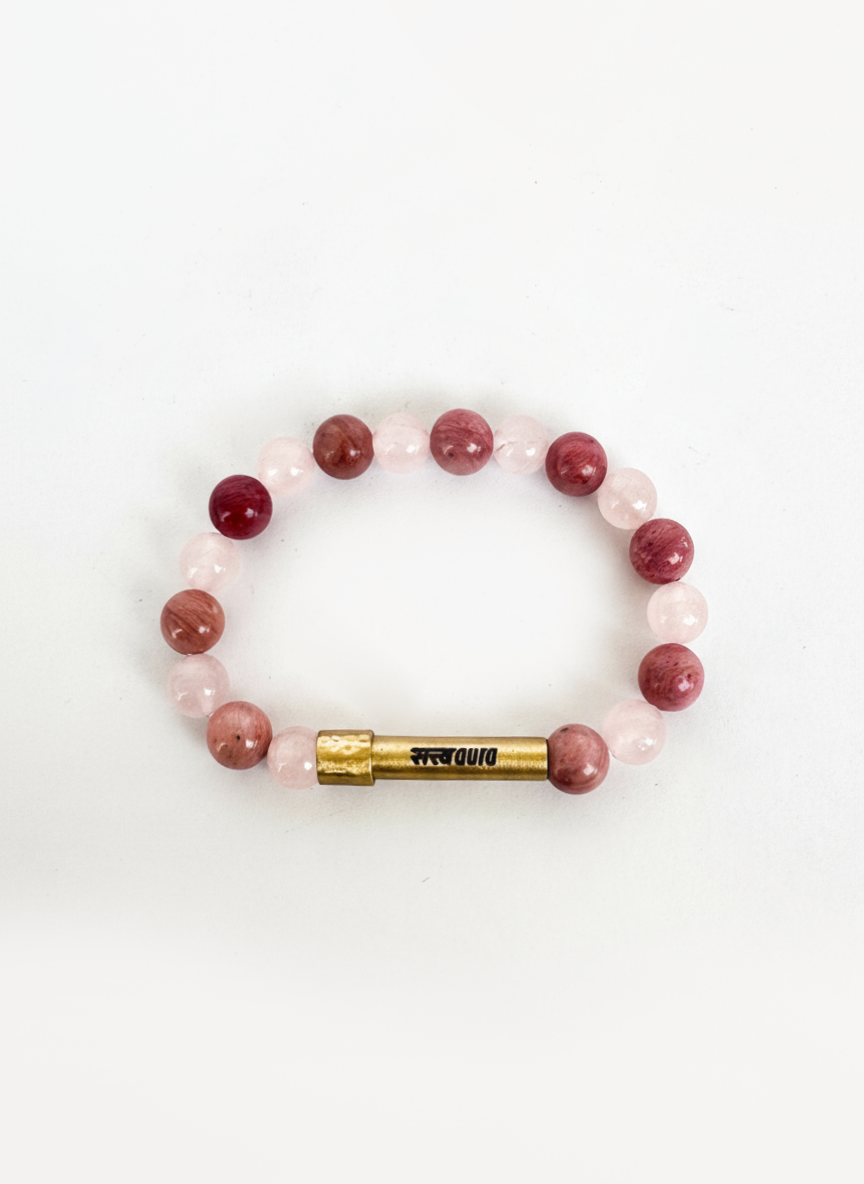 Love Aura Crystal Bracelet with Manifestation Lock