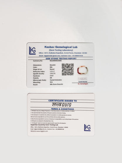 Fitness Freak Crystal Bracelet with Manifestation Lock