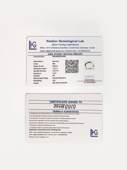 Gemini Crystal Bracelet with Manifestation Lock