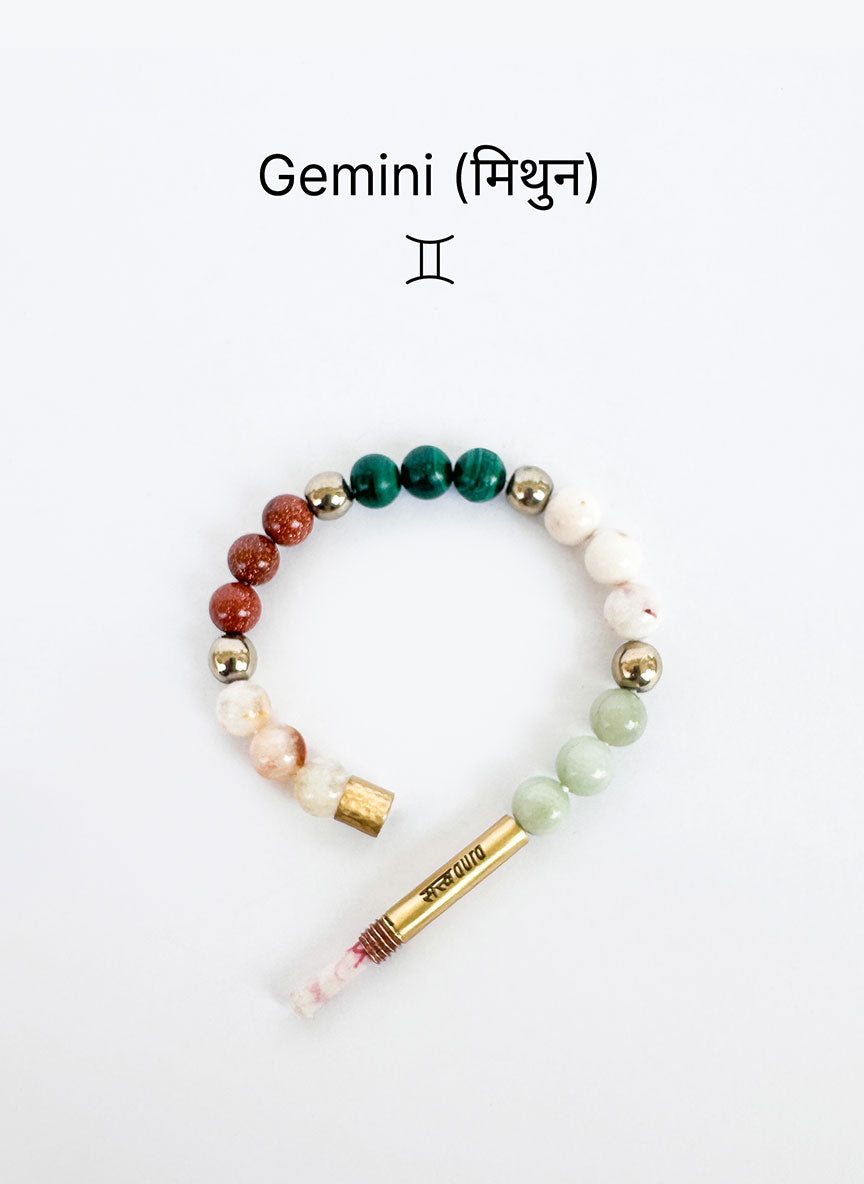 Gemini Crystal Bracelet with Manifestation Lock