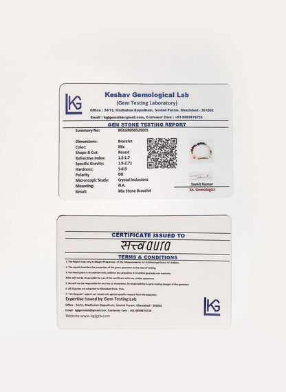 Gemini Crystal Bracelet with Manifestation Lock