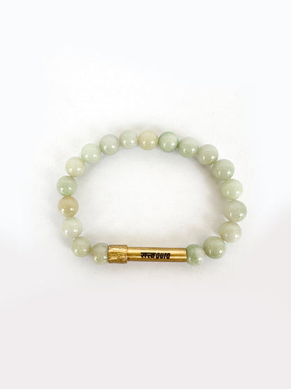 Green Aventurine Crystal Bracelet with Manifestation Lock