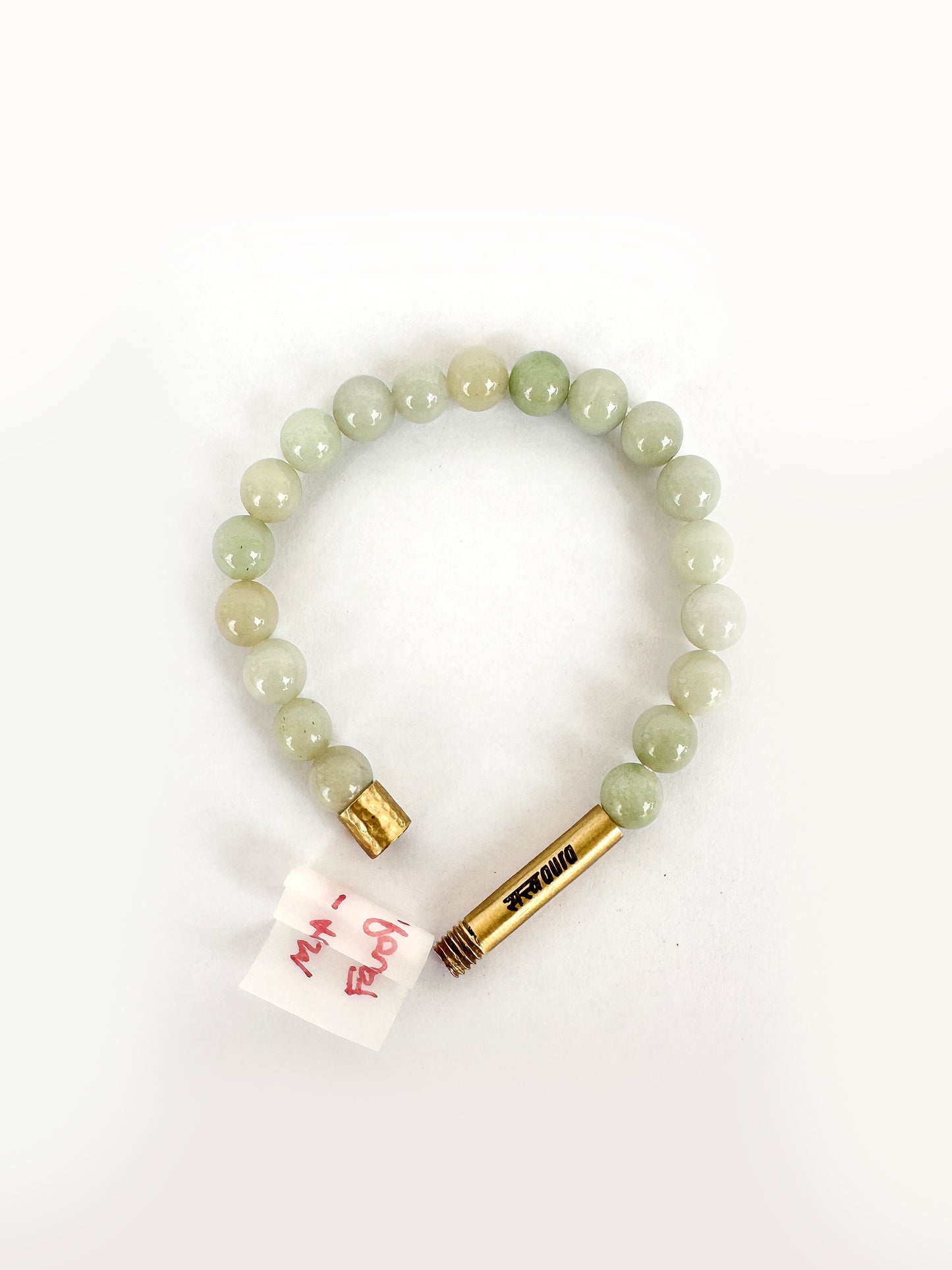 Green Aventurine Crystal Bracelet with Manifestation Lock