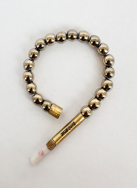 Hematite Crystal Bracelet with Manifestation Lock