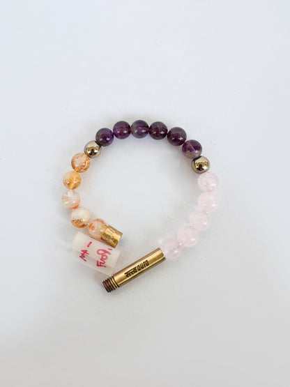 Ruling Number 9 Crystal Bracelet with Manifestation Lock