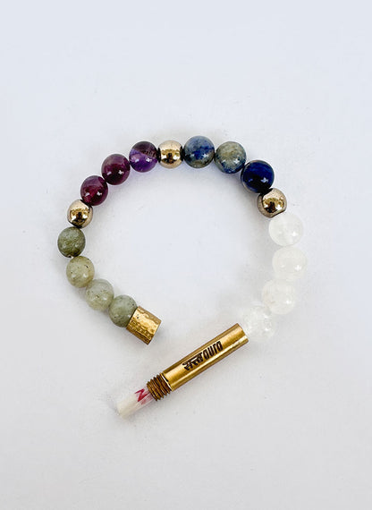 Ruling Number 7 Crystal Bracelet with Manifestation Lock