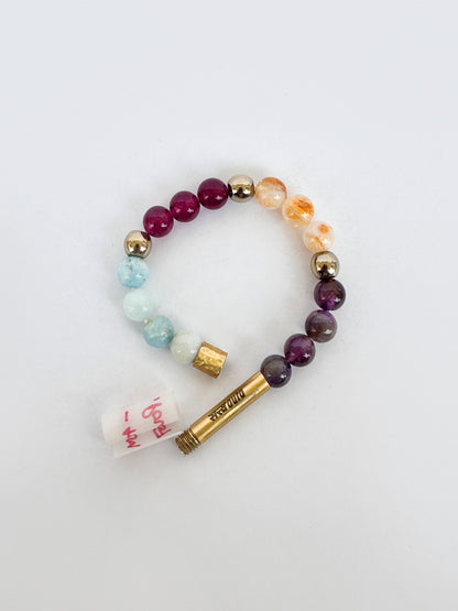 Ruling Number 5 Crystal Bracelet with Manifestation LocK