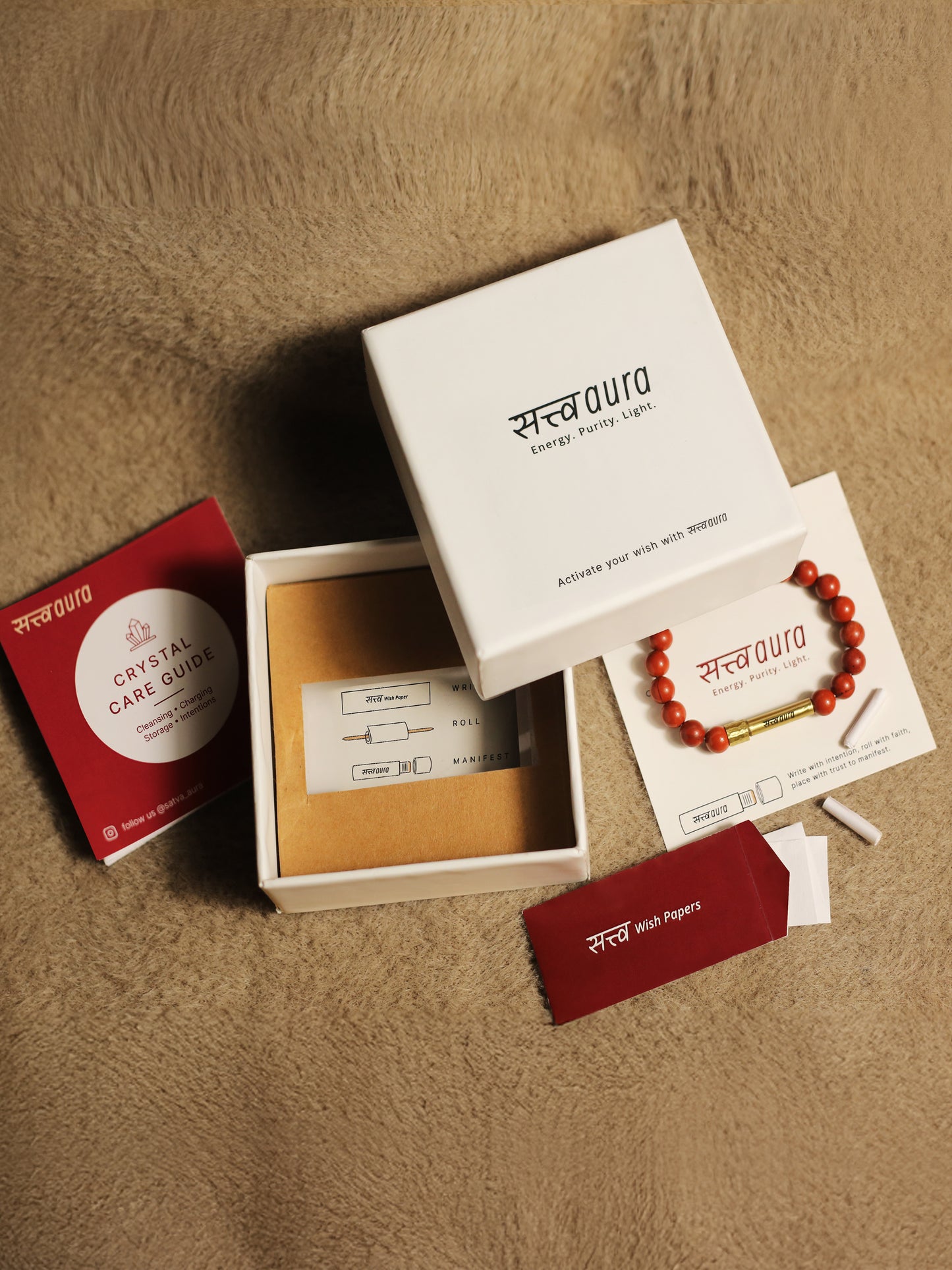 Throat Chakra Crystal Bracelet with Manifestation Lock