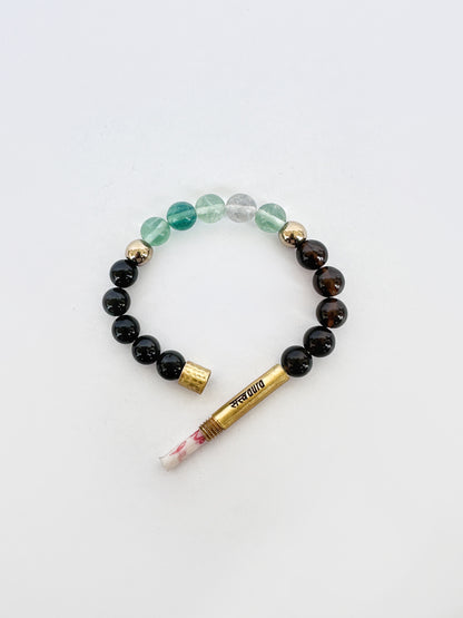 Ruling Number 4 Crystal Bracelet with Manifestation Lock