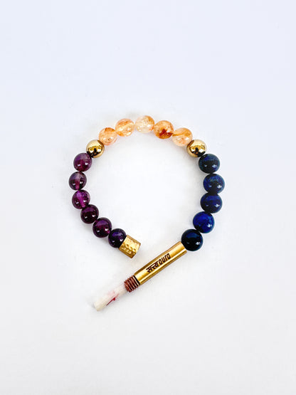 Ruling Number 3 Crystal Bracelet with Manifestation Lock