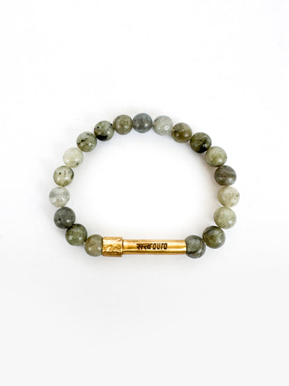Labradorite Crystal Bracelet with Manifestation Lock