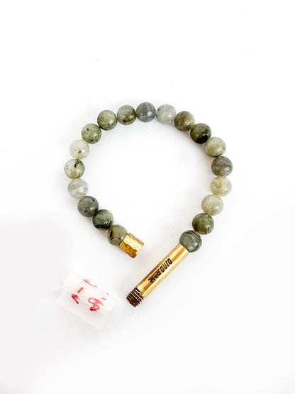 Labradorite Crystal Bracelet with Manifestation Lock
