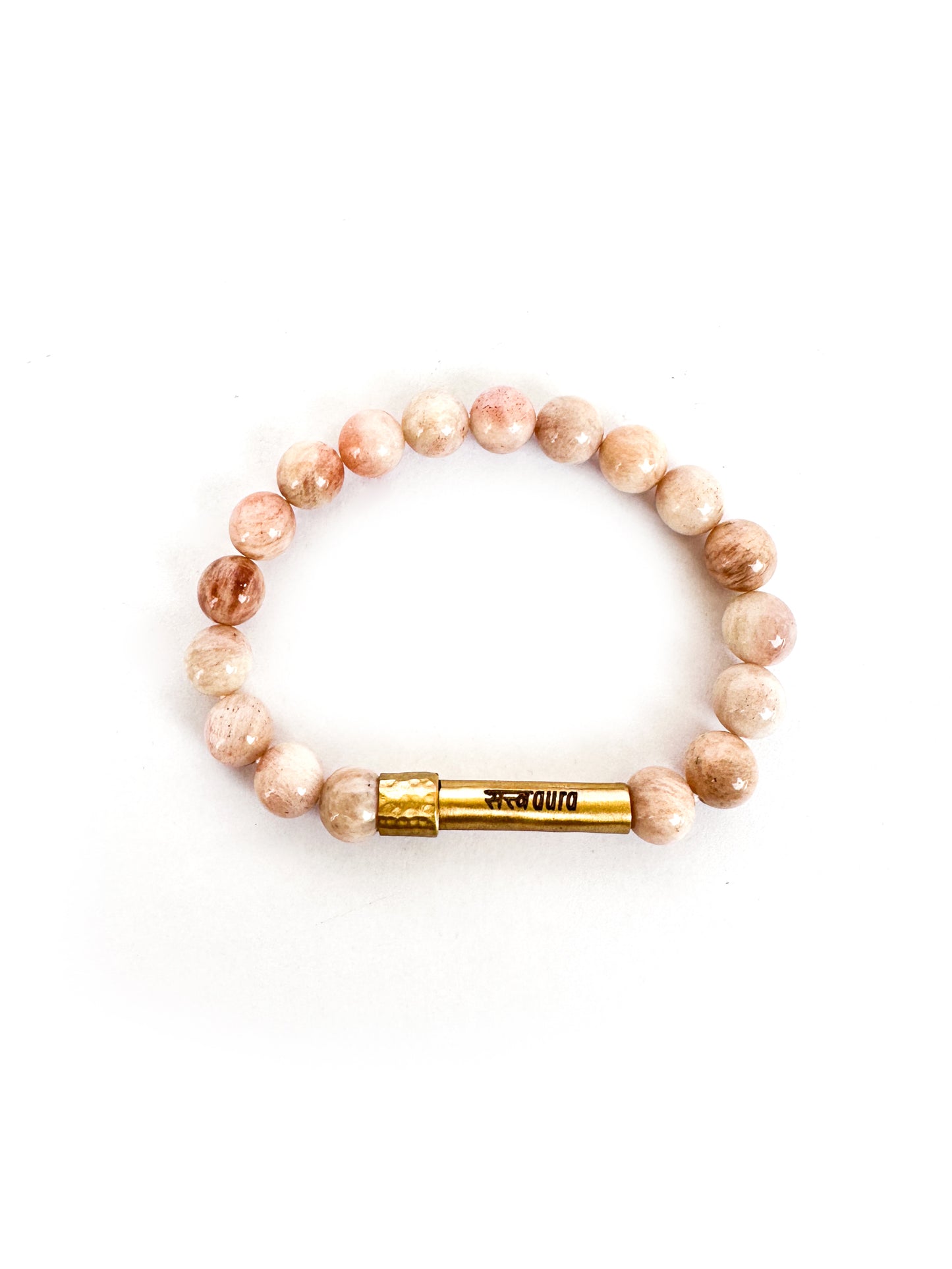 Sunstone Crystal Bracelet with Manifestation Lock