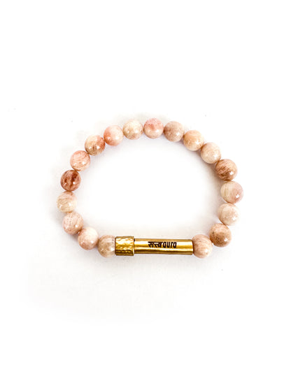 Sunstone Crystal Bracelet with Manifestation Lock