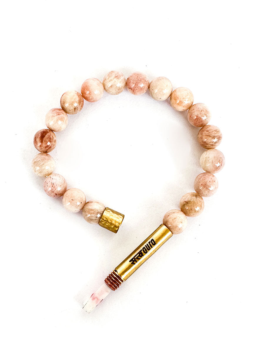 Sunstone Crystal Bracelet with Manifestation Lock