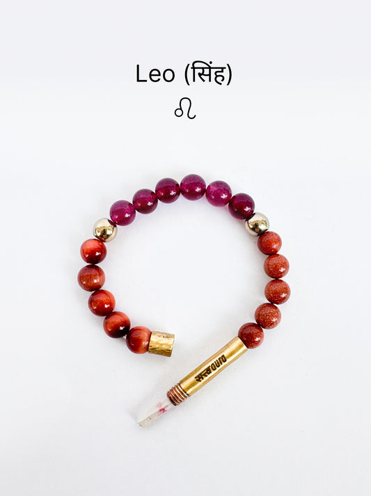 Leo Crystal Bracelet with Manifestation Lock