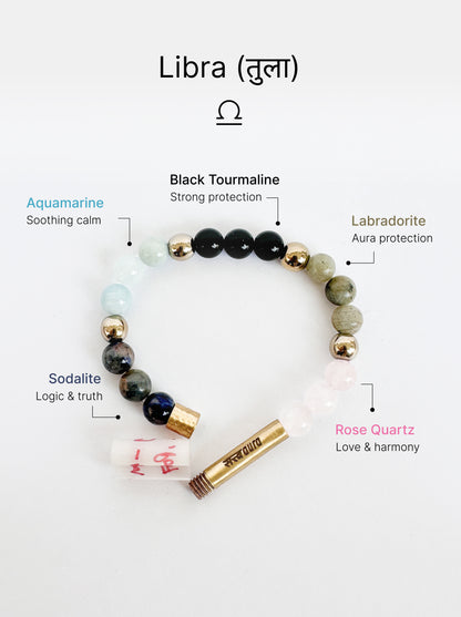 Libra Crystal Bracelet with Manifestation Lock