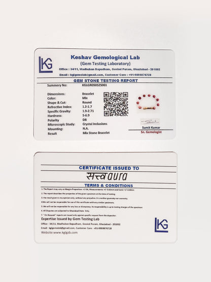 Love Aura Crystal Bracelet with Manifestation Lock