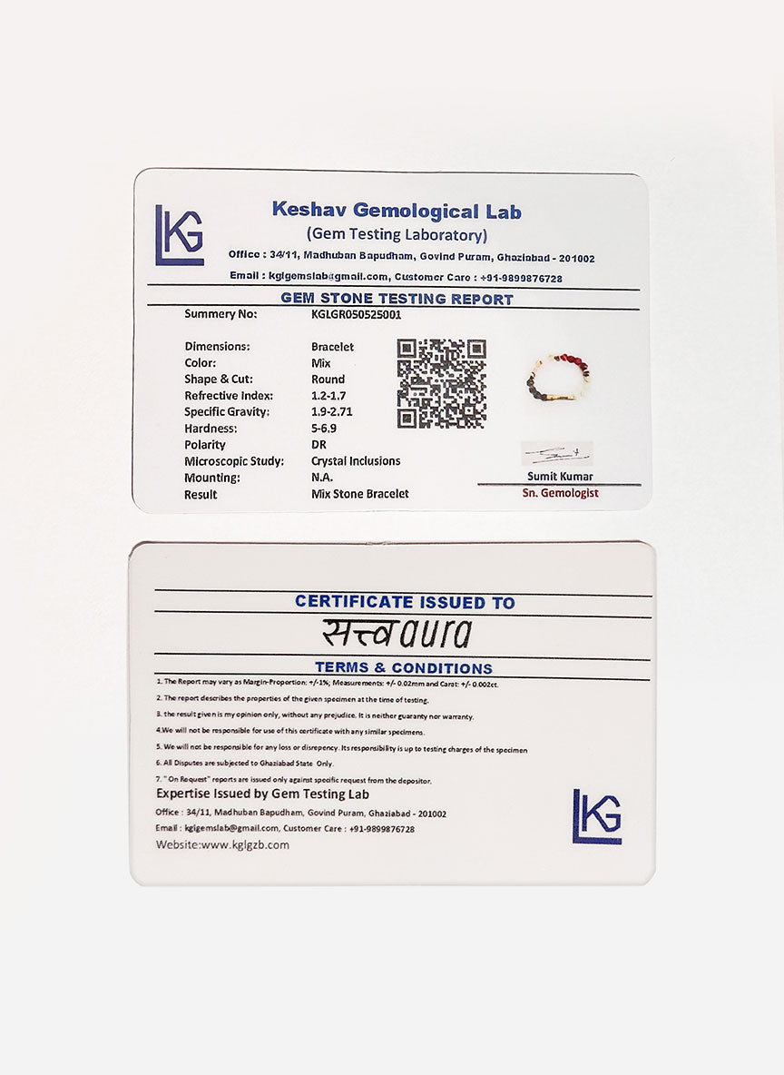 धन योग Crystal Bracelet with Manifestation Lock