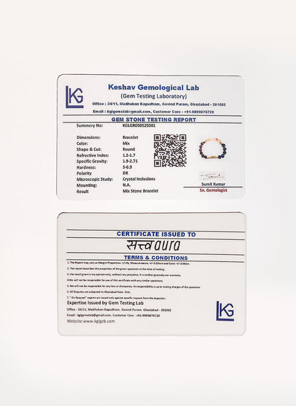 Ruling Number 3 Crystal Bracelet with Manifestation Lock