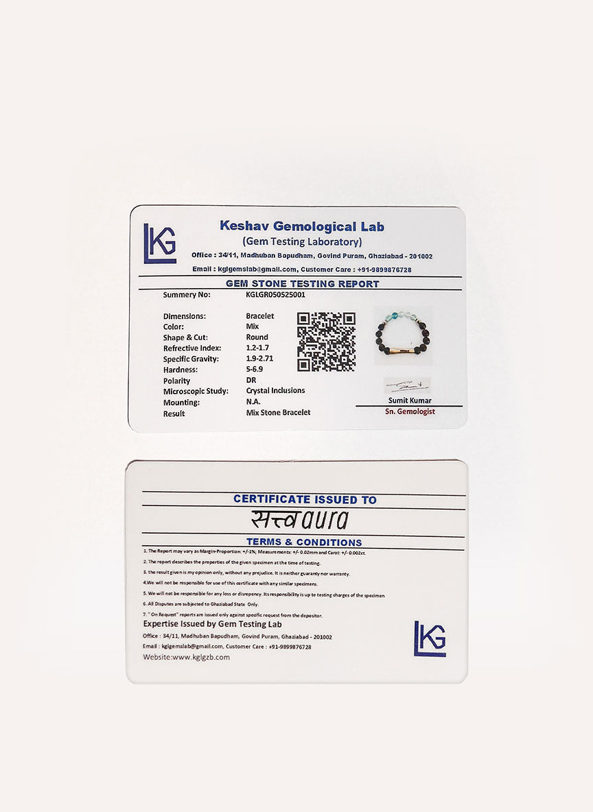 Ruling Number 4 Crystal Bracelet with Manifestation Lock