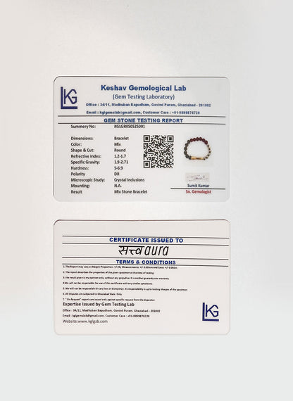 Ruling Number 8 Crystal Bracelet with Manifestation Lock