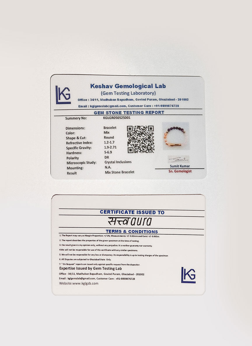 Ruling Number 9 Crystal Bracelet with Manifestation Lock