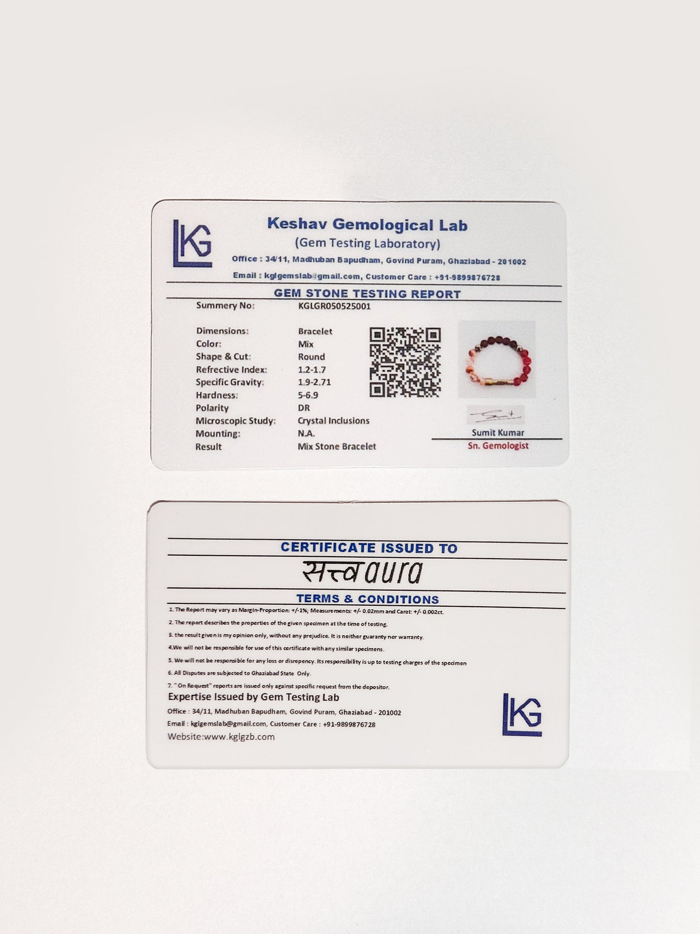 Ruling Number 1 Crystal Bracelet with Manifestation Lock