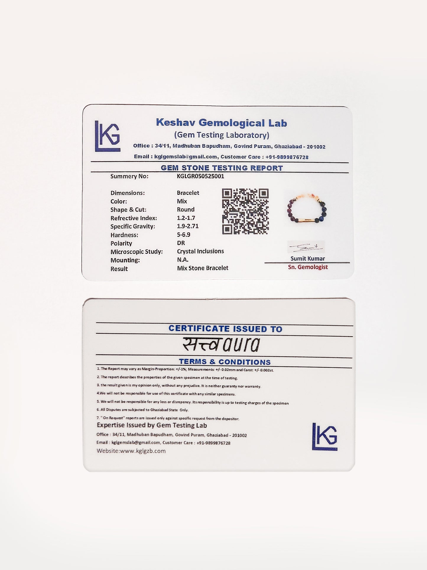 Ruling Number 3 Crystal Bracelet with Manifestation Lock