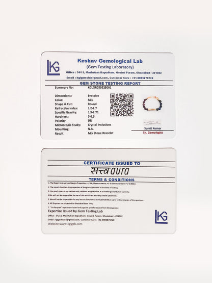 Ruling Number 3 Crystal Bracelet with Manifestation Lock