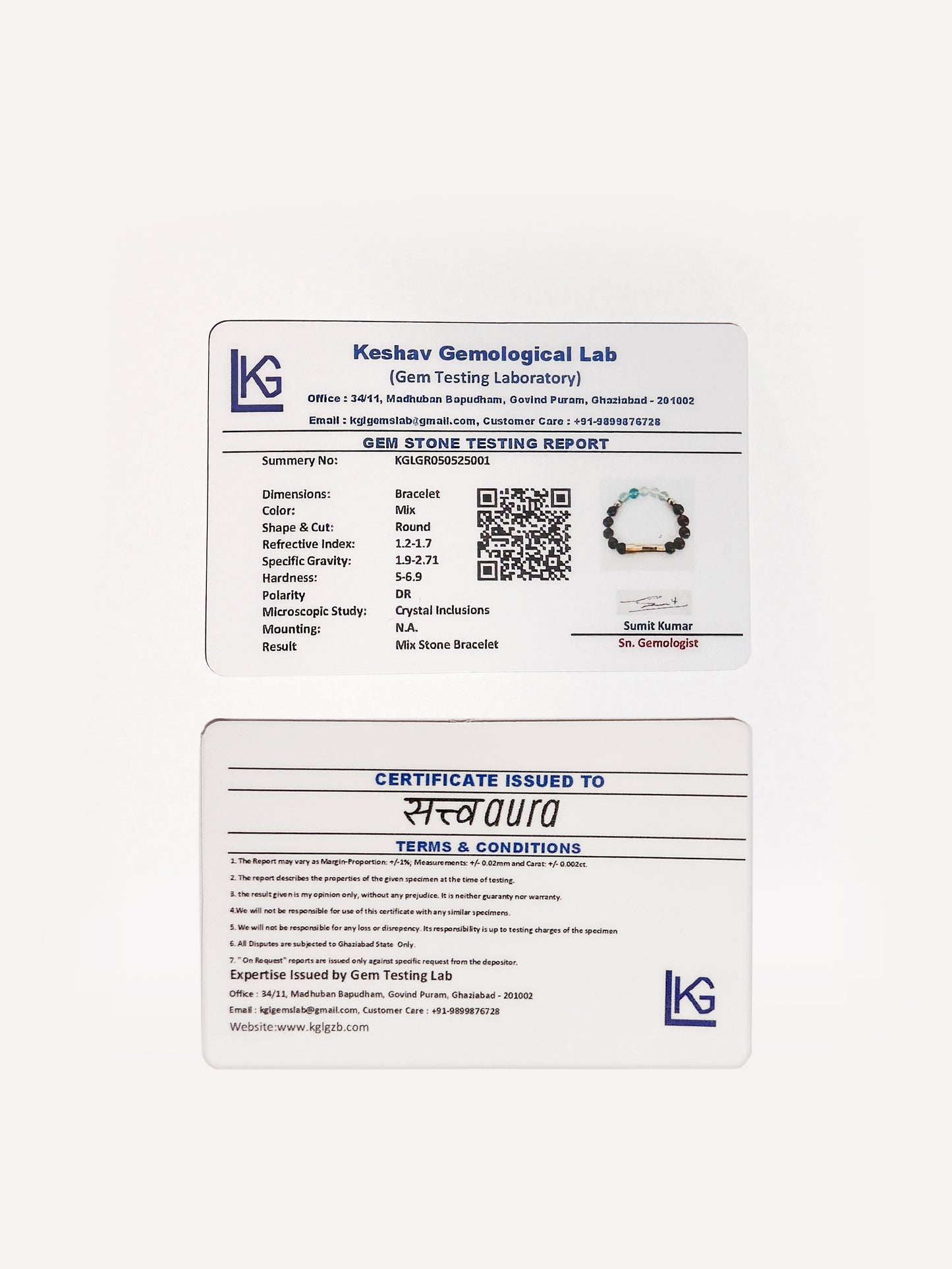 Ruling Number 4 Crystal Bracelet with Manifestation Lock