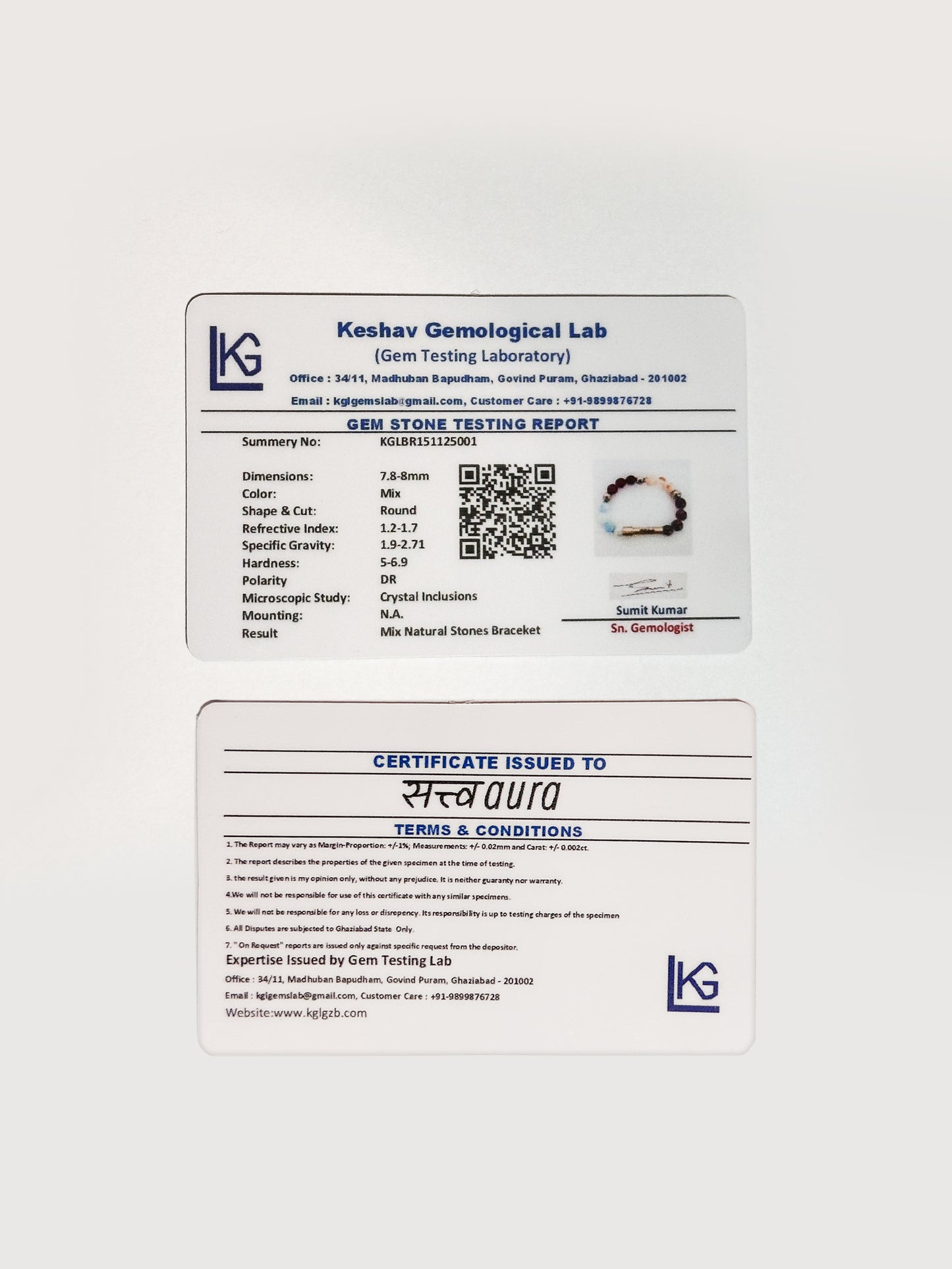 Ruling Number 5 Crystal Bracelet with Manifestation LocK