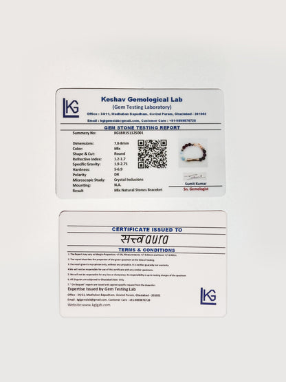 Ruling Number 5 Crystal Bracelet with Manifestation LocK