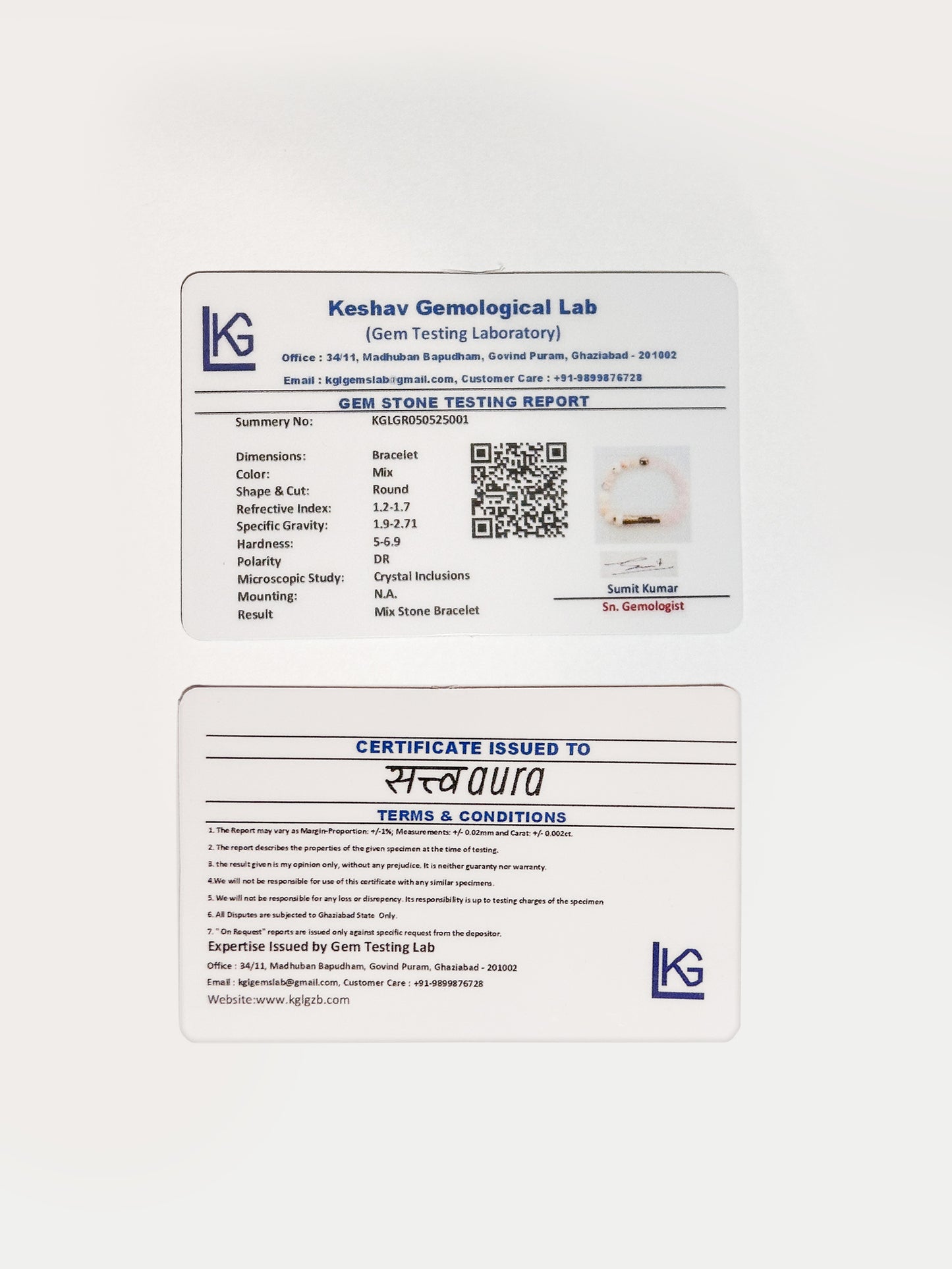 Ruling Number 6 Crystal Bracelet with Manifestation Lock