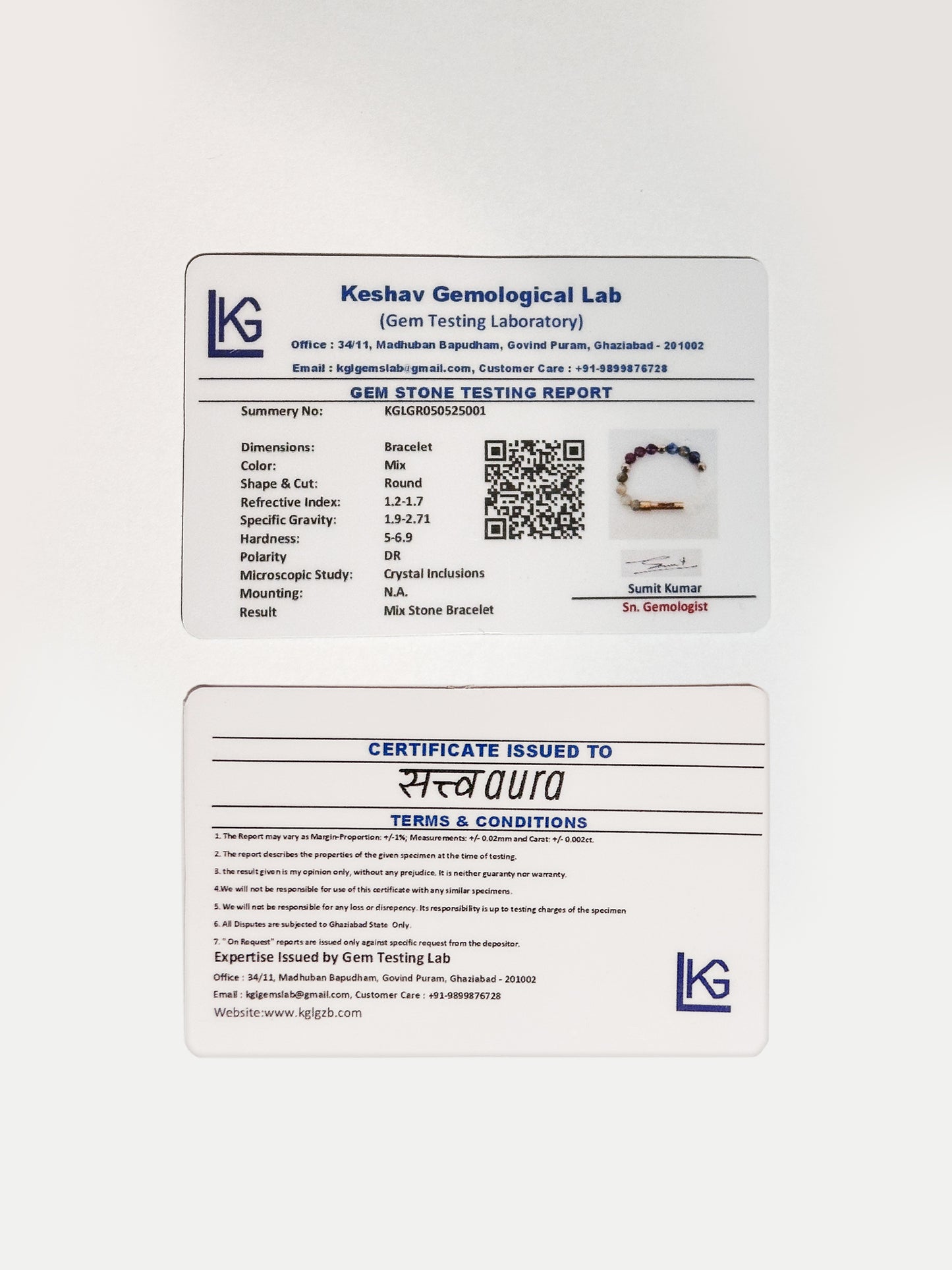 Ruling Number 7 Crystal Bracelet with Manifestation Lock