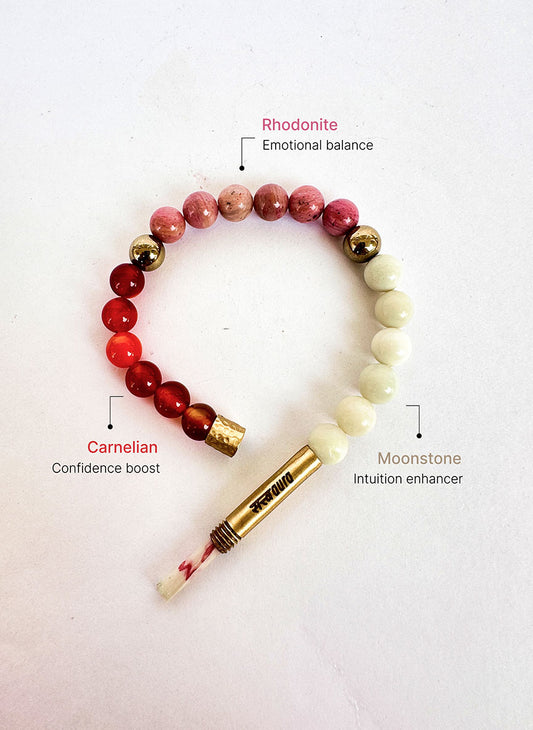 PCOD & Pregnancy Balance Crystal Bracelet with Manifestation Lock