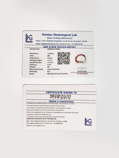 PCOD & Pregnancy Balance Crystal Bracelet with Manifestation Lock