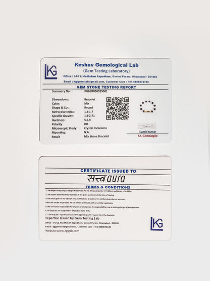 Inner Peace Crystal Bracelet with Manifestation Lock