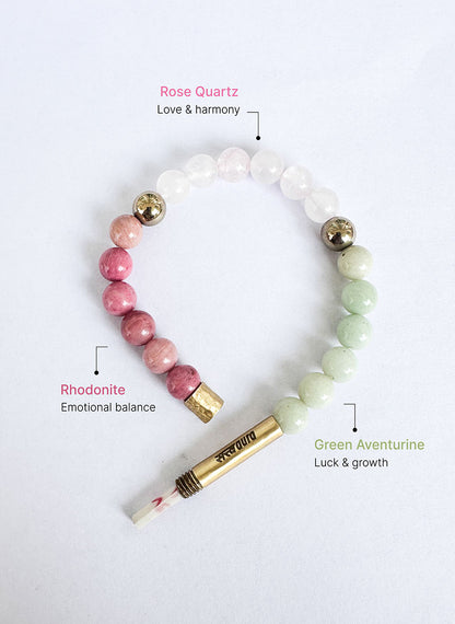 Rebuild Relationship Crystal Bracelet with Manifestation Lock