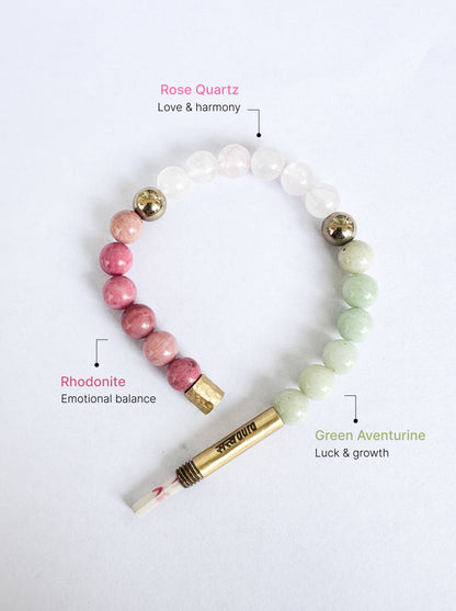 Relationship Rebuild Crystal Bracelet with Manifestation Lock