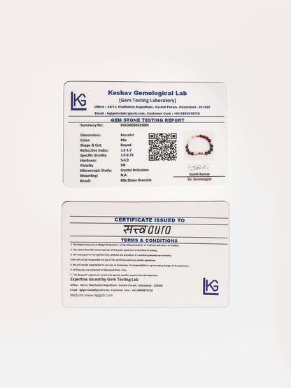 Sagittarius Crystal Bracelet with Manifestation Lock