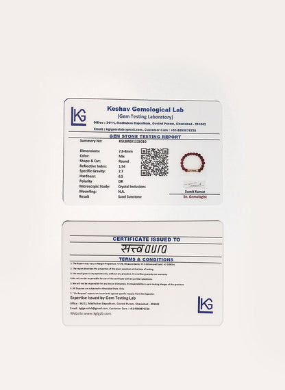 Golden Sunstone Crystal Bracelet with Manifestation Lock